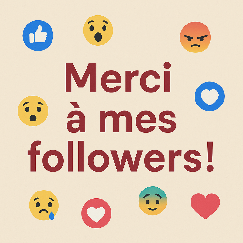 Merci à mes followers